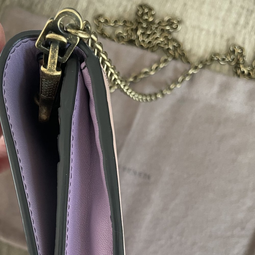 NWT Bottega Veneta leather clutch with chain - Authentic - Picture 14 of 16